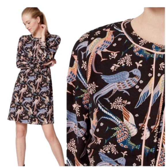 𝅺LOFT Black Snowbird Dress Size 00P - Picture 1 of 12